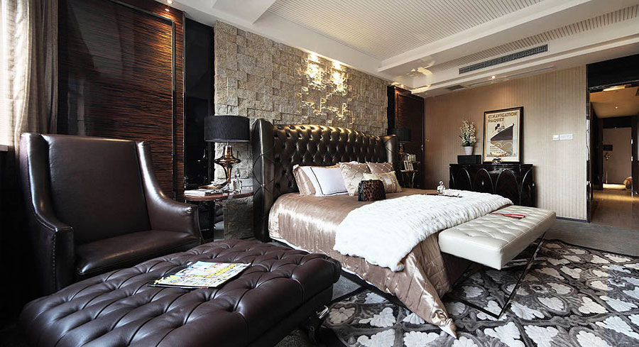 Современный американский стиль в спальне Современный американский стиль в спальне