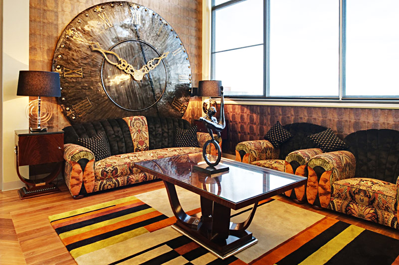 Гостиная в стиле Арт-деко Стиль Арт-Деко в интерьере гостиной