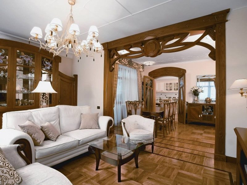 Модерн в гостиной Стиль модерн в интерьере гостиной