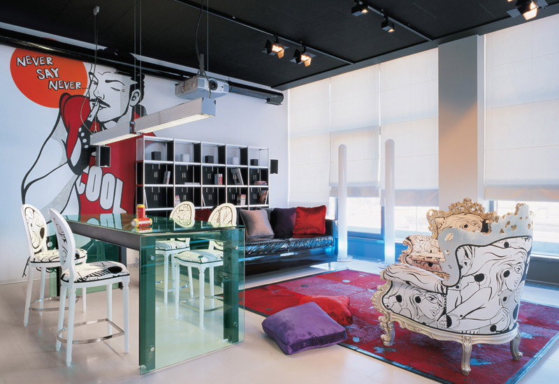 Гостиная в стиле Pop-Art Стиль Поп-арт в интерьере гостиной