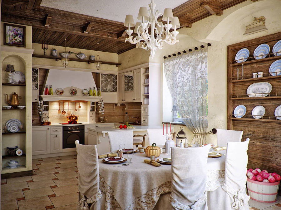 Кухня в русском стиле Кухня в русском стиле