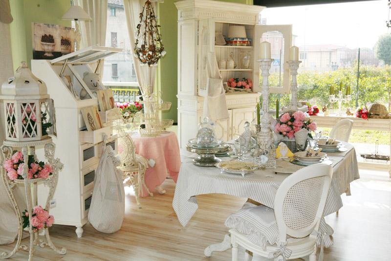 Столовая Shabby-Chic Стиль Шебби-шик в интерьере столовой