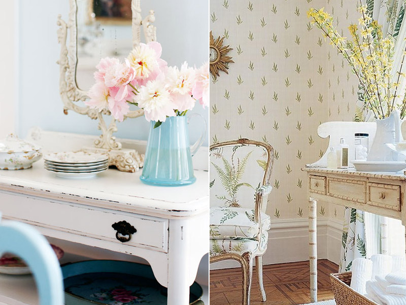 Детали Shabby-Chic Стиль Шебби-шик в интерьере: детали