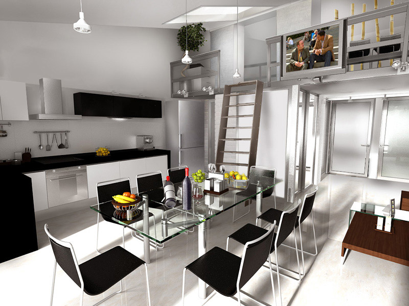 Кухня в стиле Techno Стиль Техно в интерьере кухни